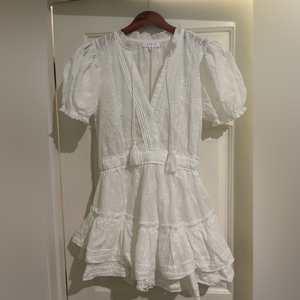 White eyelet dress, NWOT